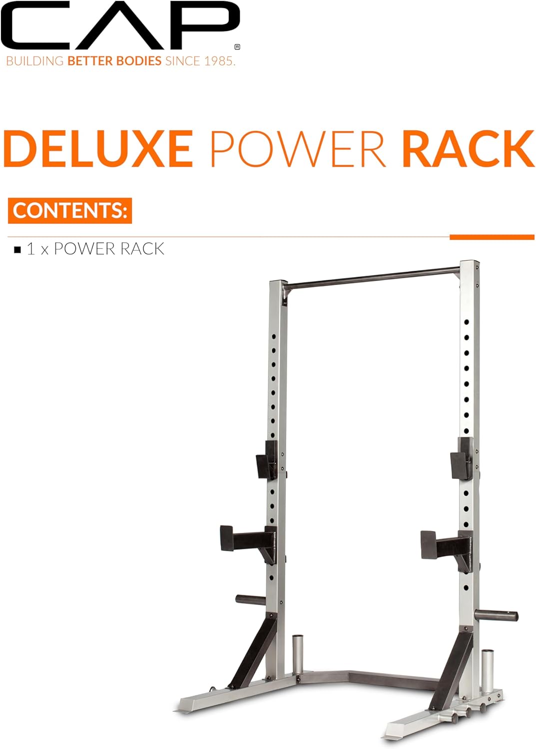 Cap Barbell Deluxe Power Rack (FM-CB8000F), Gris