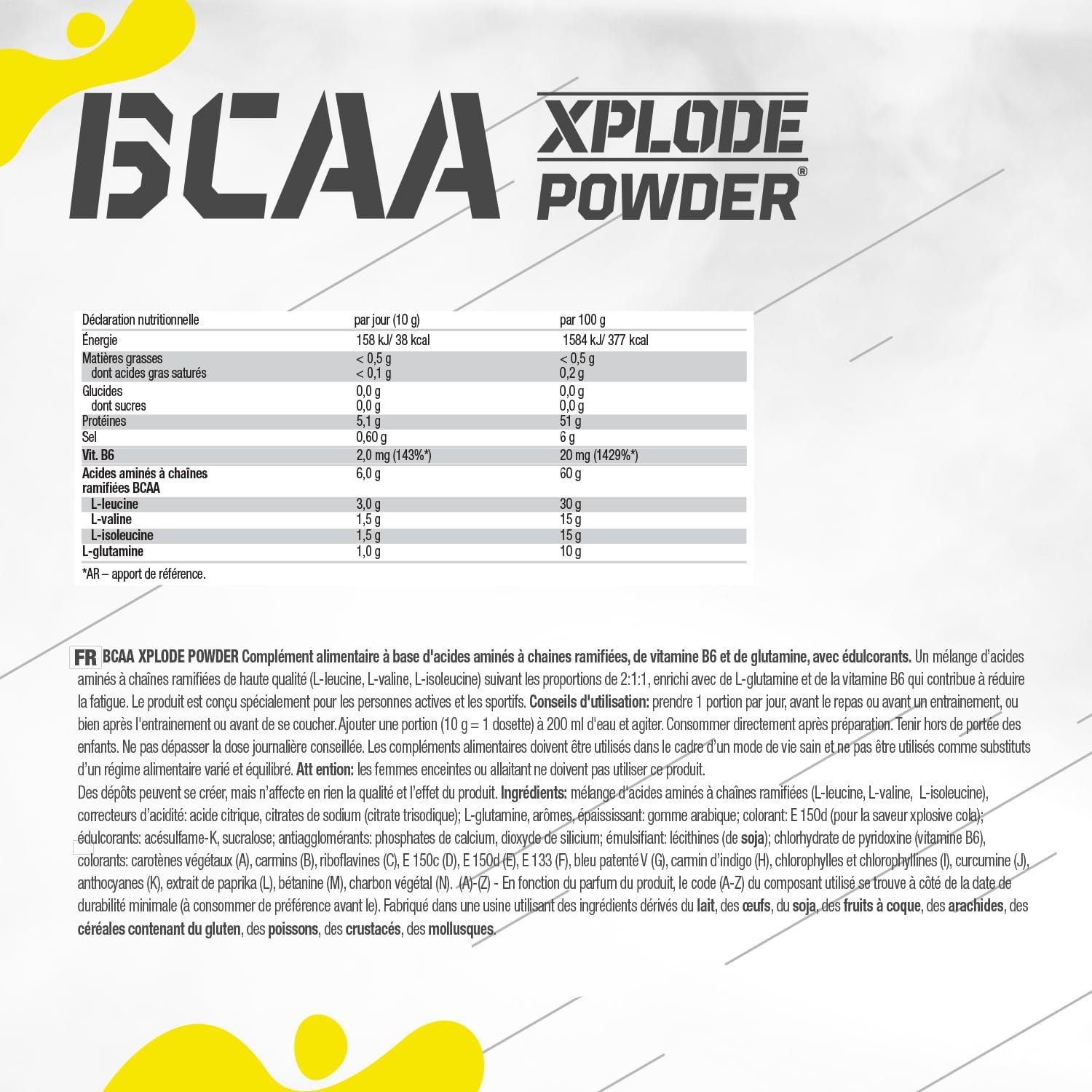 BCAA Xplode Orange 500 g