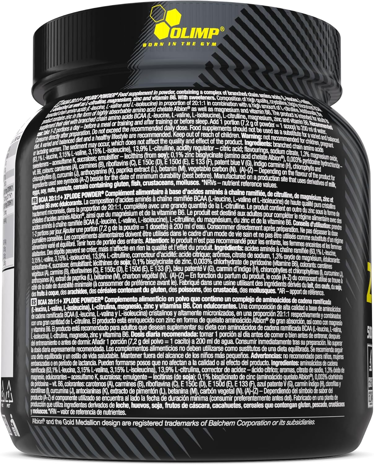 BCAA 20:1:1 Xplode Poudre Xplosive Cola