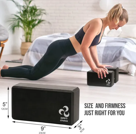 Lot de 2 sangles réglables de 2,4 m – Anneau en D durable pour pilates et exercices de gym - Maintient des poses, étirement, améliore la flexibilité et maintient l'équilibre - eBook inclus 2 Sangles + 2 Briques