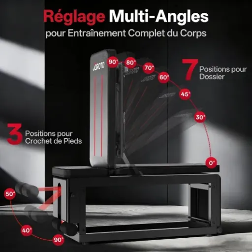 Test JOROTO MD85 : le banc de muscu costaud avec rangement qui fait (presque) tout