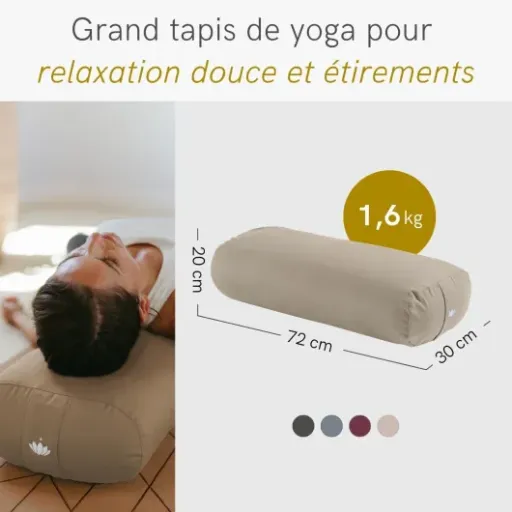 Test Lotuscrafts Bolster Yoga : un coussin bien ferme pour le Yin et la méditation
