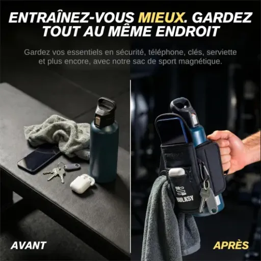 Test Sac Magnétique Sport BULKSY : le petit sac malin qui remplace tes poches à la salle