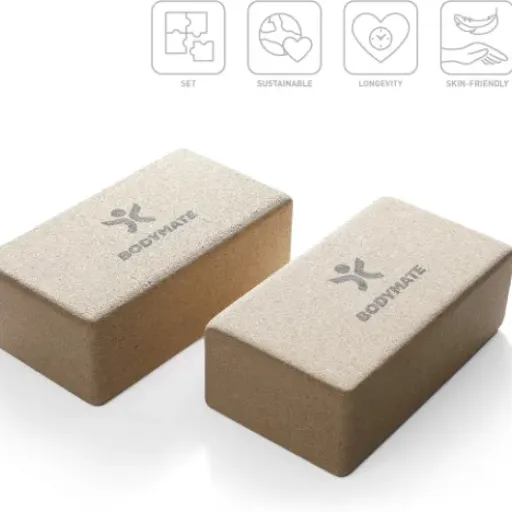 Test BODYMATE blocs de yoga en liège : simples, stables et bien costauds