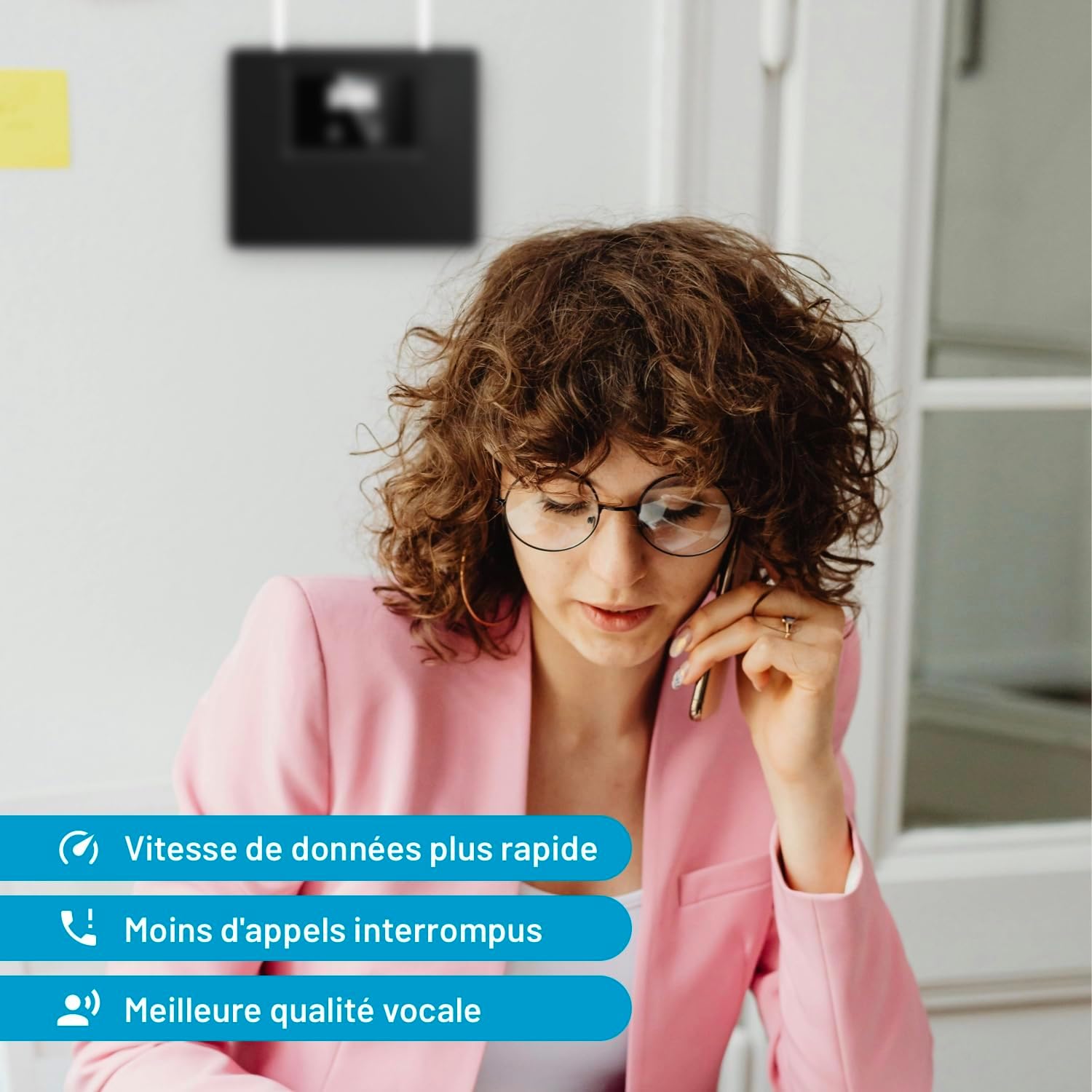 LCD-300GDW Répéteur de Signal Mobile Tri-Bande 3G/4G/5G – Amplificateur Mobile 900/1800/2100 MHz – Appels et Internet – Jusqu’à 300 m² – Compatible Opérateurs Français