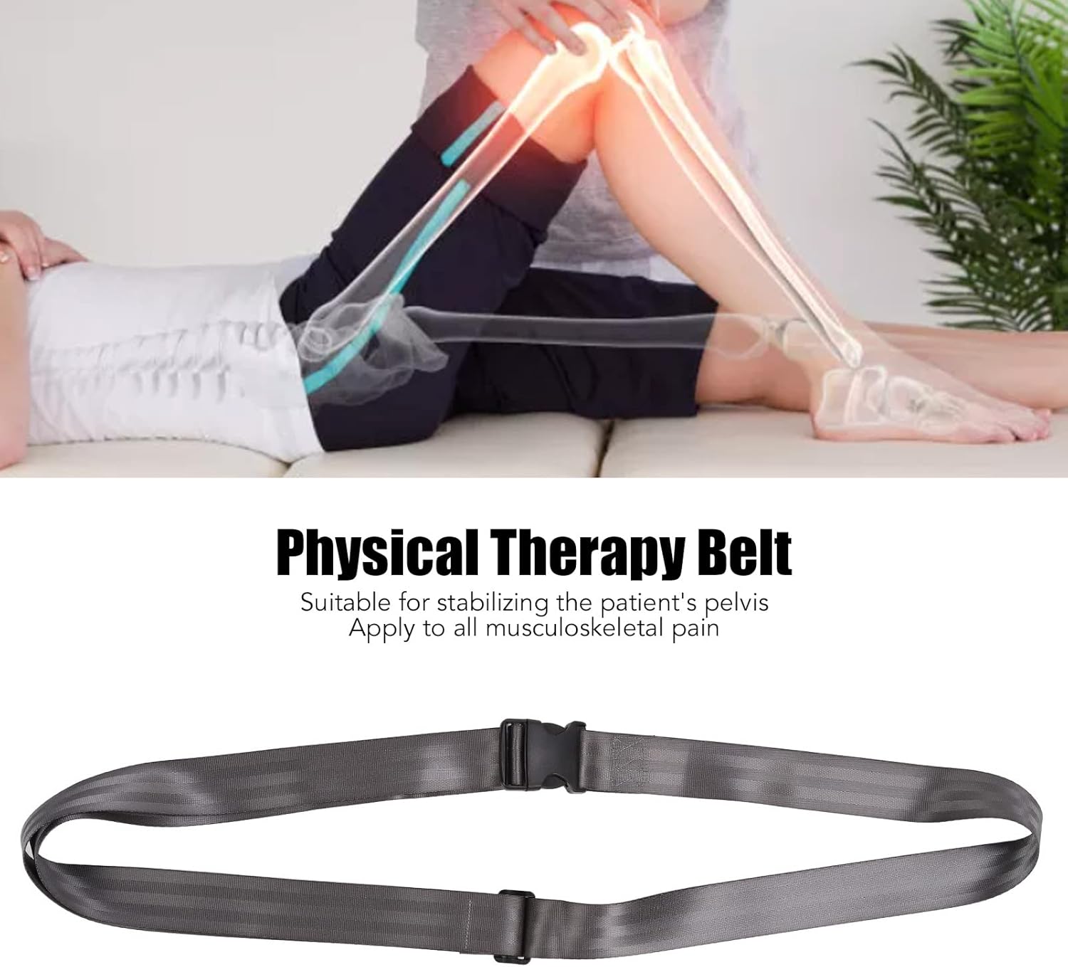 Luqeeg Ceinture de Mobilisation des Extrémités, Ceinture Mulligan, Bande Destinée à la Physiothérapie, à la Rééducation, aux étirements, à la Traction Manuelle, à la Mobilité, Ceintures de(2#)