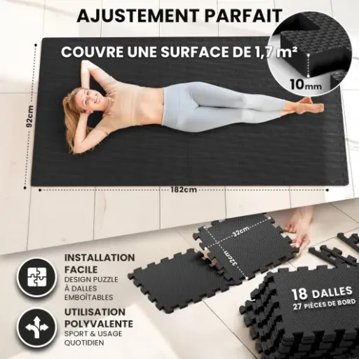 Test BeMaxx Tapis de Fitness Puzzle : des dalles pratiques mais pas sans défauts