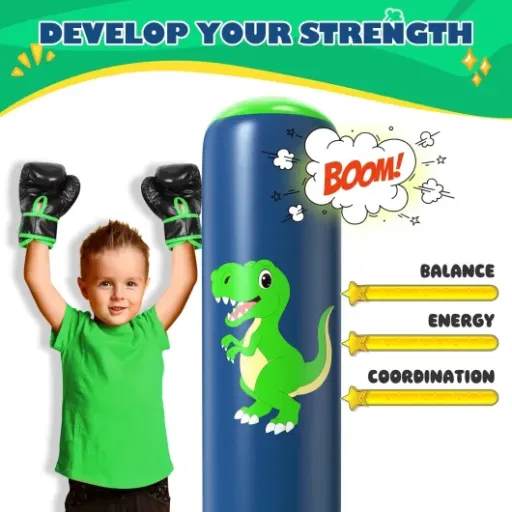 Test QPAU Sac de Boxe Enfants : un punching-ball gonflable qui fait le job pour défouler les petits