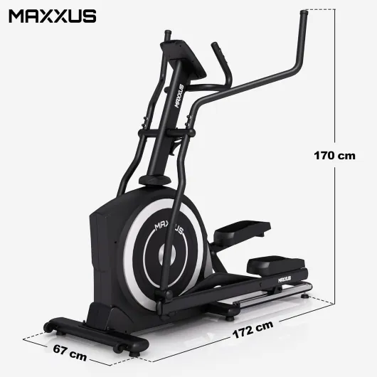 CX 5-1 Vélo Elliptique Appartement Mixte - 16 Niveaux de Résistance – Inertie 24kg – CrossTrainer Silencieux – Foulée 54cm pour Homme et Femme – Appli – 16 Programmes – Marque Allemande