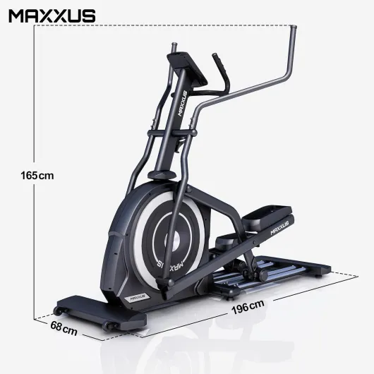 CX6-1 Vélo Elliptique Appartement - Spécial Grande taille - Foulée 58cm - 16 Niveaux de Résistance - Inertie 29kg - CrossTrainer Silencieux