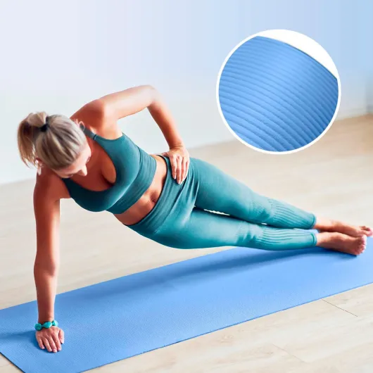 #DoYourFitness tapis de yoga antidérapant - épaisseur de 0,8cm à 2cm - 183cm x 61cm ou XXL 190cm x 100cm - Tapis de gymnastique qui protège les articulations - débutants et avancés - diverses couleurs 183 x 61 x 2 cm Bleu
