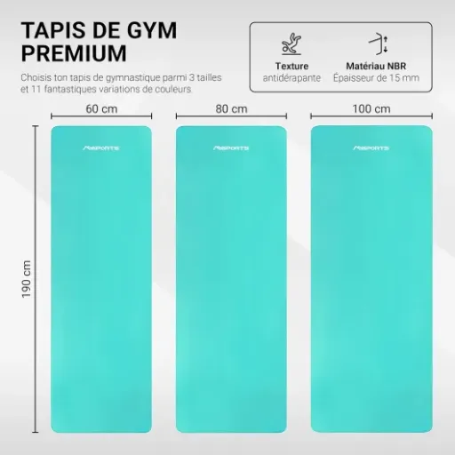 Test MSPORTS Tapis de Gymnastique Premium : le gros tapis confortable qui épargne les genoux
