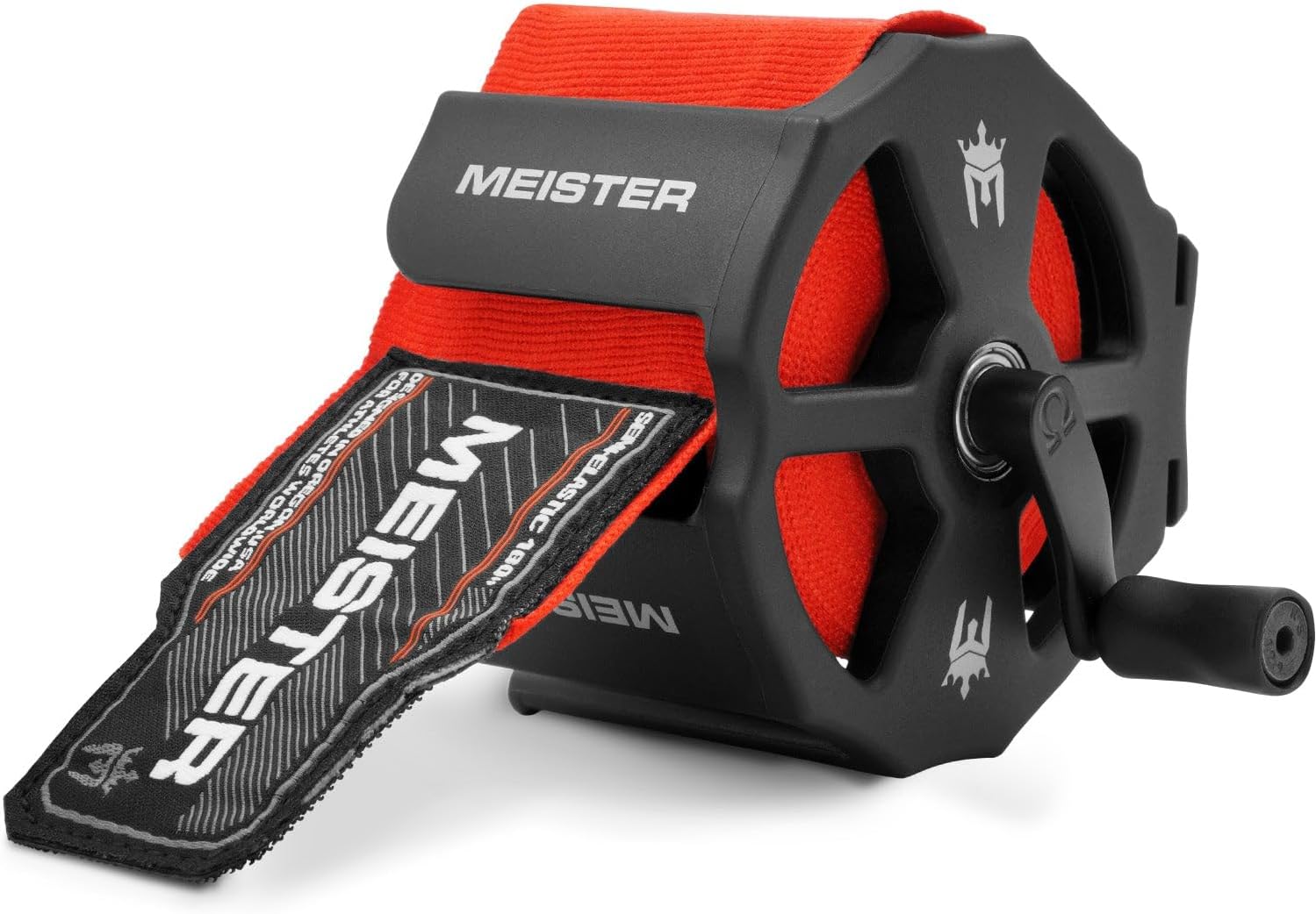 Omega Rouleau de Bandage Portable/monté pour Les Mains – s'adapte à Tous Les Bandages de Boxe et MMA Noir