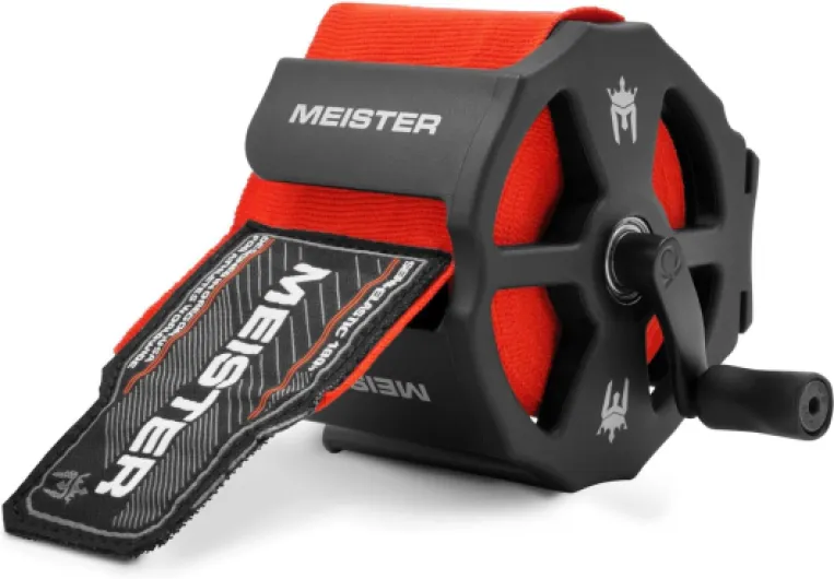 Omega Rouleau de Bandage Portable/monté pour Les Mains – s'adapte à Tous Les Bandages de Boxe et MMA Noir