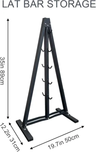 Rack de rangement pour accessoires de traction latte, organiseur mural avec crochets robustes, étagère d'accessoires de gym en acier pour fixation de câbles Support de gym 1