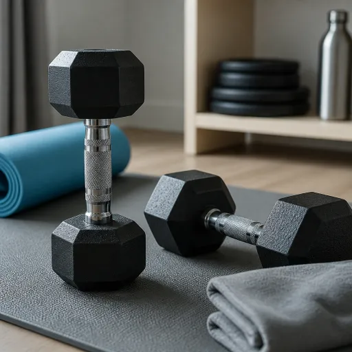 Shrug avec haltères : l’exercice précis pour des trapèzes puissants en home gym